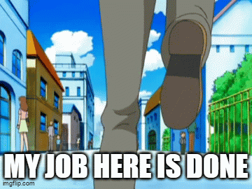 Man Walking Down Street Saying My Job Here Is Done GIF