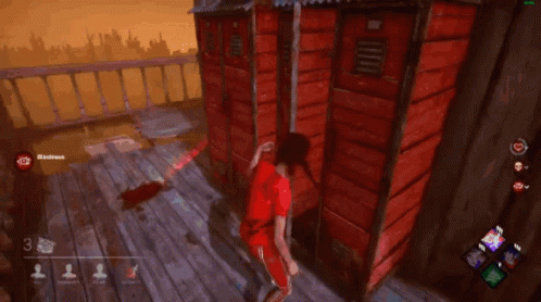Man Walking On Deck With Blood GIF