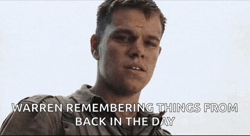Man Warren Remembering Things Back In The Day