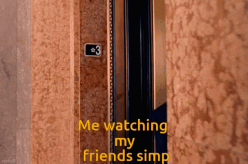 Man Watching Friends Simp GIF