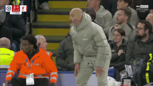 Man Watching Soccer Game On Sky Sports GIF