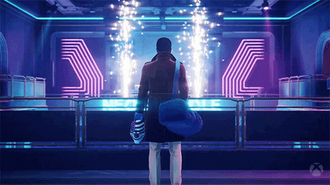 Man Watching Sparklers GIF