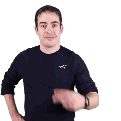Man Waving Hand