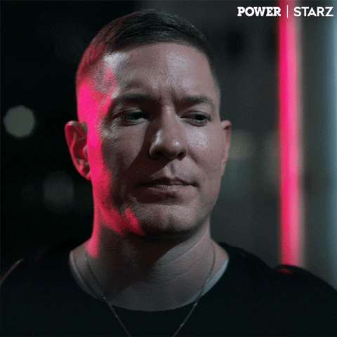 Man Wear Black T-shirt Looking Away GIF