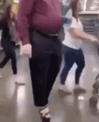 Man Wear Heels In Walmart Funny GIF