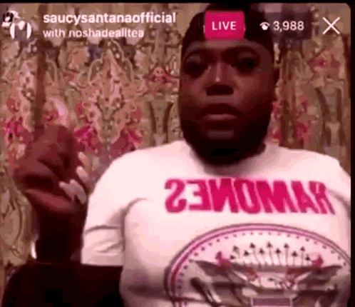 Man Wearing 23momar T-Shirt