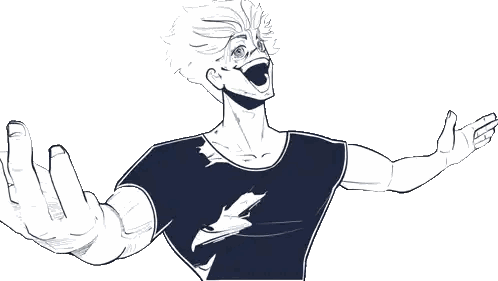 Man Wearing Black Shirt with Eagle
