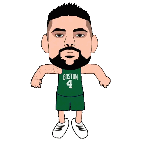 Man Wearing Boston Jersey