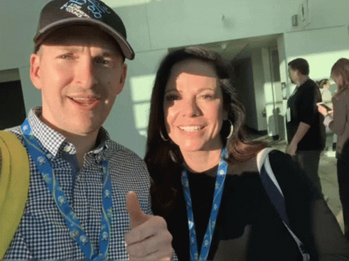 Man Wearing Boston Marathon Hat GIF