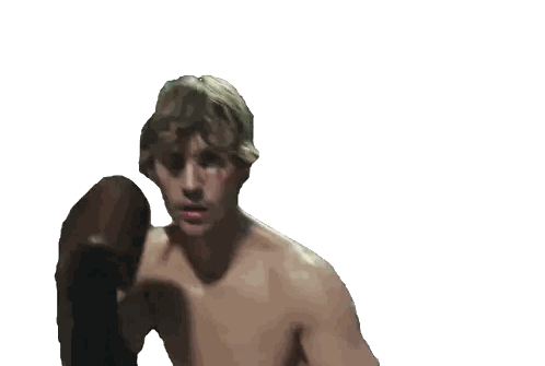 Man Wearing Boxing Gloves Without Shirt