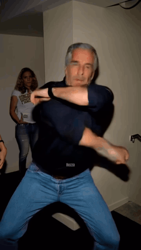 Man Wearing Buzza Black Shirt GIF