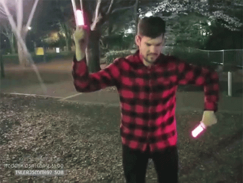 Man Wearing Checkered Weird Dance GIF