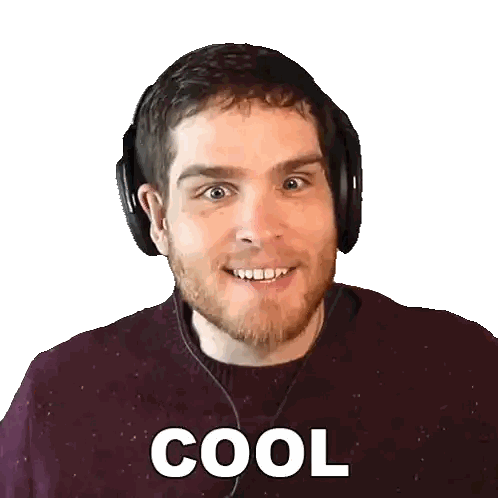 Man Wearing Cool Sweater and Headphones