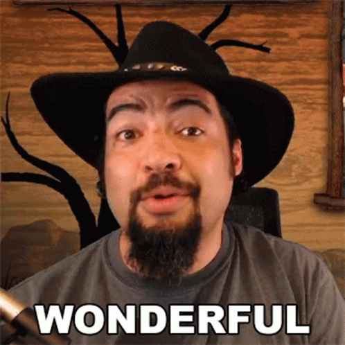 Man Wearing Cowboy Hot Saying Wonderful GIF