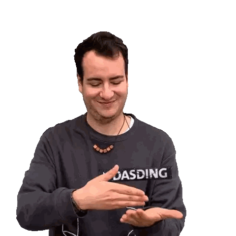 Man Wearing Dasding Sweatshirt