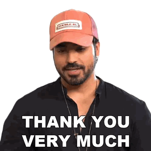 Man Wearing Double RL Hat Saying Thank You