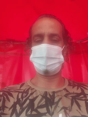 Man Wearing Face Mask