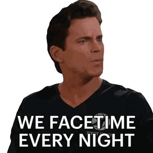 Man Wearing Facetime Shirt