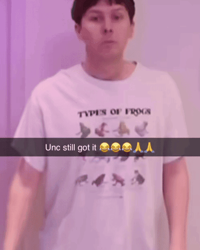 Man Wearing Frog Shirt