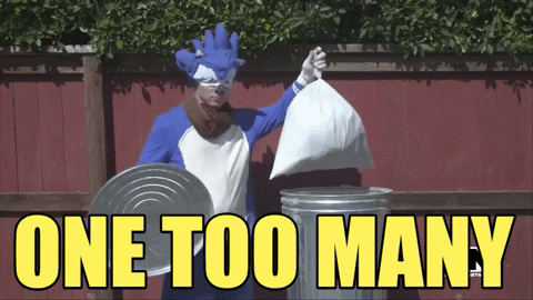 Man Wearing Funny Sonic Costume Throwing Garbage GIF