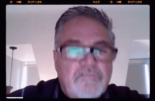 Man Wearing Glasses And Black Shirt Rup100 GIF