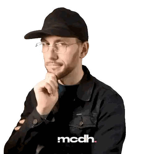 Man Wearing Glasses and Hat