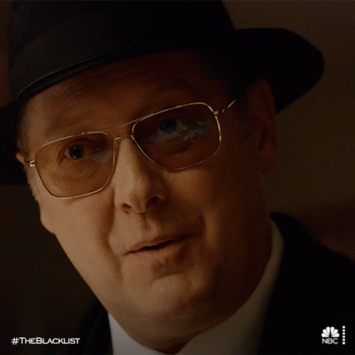 Man Wearing Glasses And Hat #Theblacklist GIF