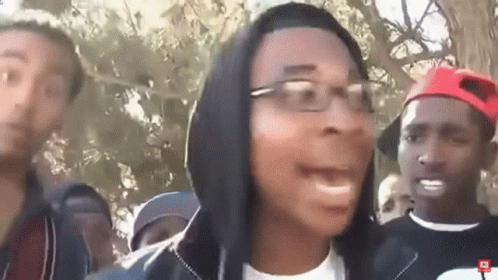 Man Wearing Glasses and Hoodie Making Funny Face
