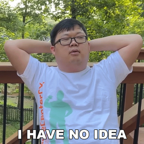 Man Wearing Glasses and I Have No Idea Shirt