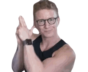 Man Wearing Glasses and Watch Making Peace Sign