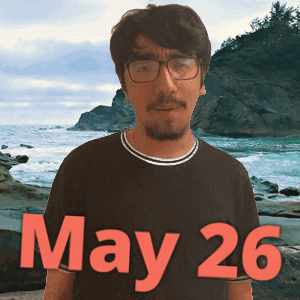 Man Wearing Glasses At Beach GIF