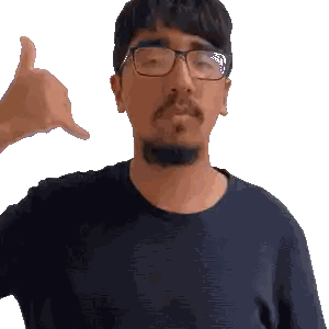 Man Wearing Glasses Giving Thumbs Up