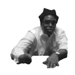 Man Wearing Glasses in Black and White