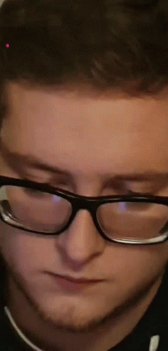 Man Wearing Glasses Making Funny Face