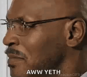 Man Wearing Glasses Making Funny Face GIF