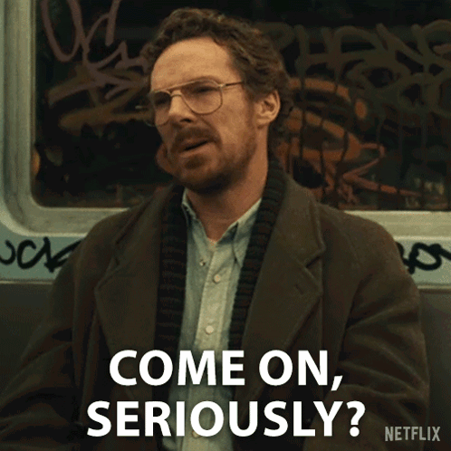 Man Wearing Glasses Saying Come On Seriously GIF