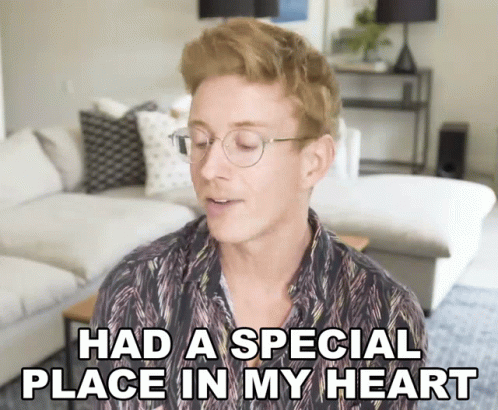 Man Wearing Glasses Saying Had a Special Place in My Heart