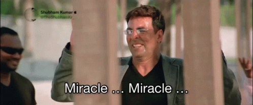 Man Wearing Glasses Saying Miracle