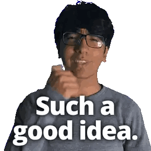 Man Wearing Glasses Saying Such a Good Idea