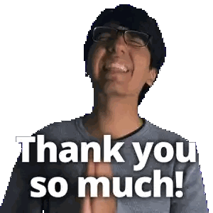 Man Wearing Glasses Saying Thank You
