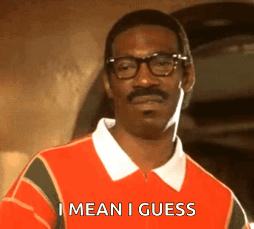 Man Wearing Glasses Says I Mean I Guess