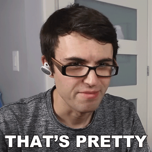 Man Wearing Glasses Says That's Pretty