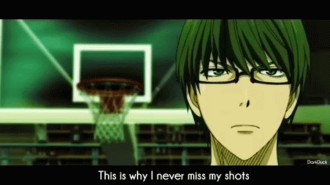 Man Wearing Glasses Shooting Basketball