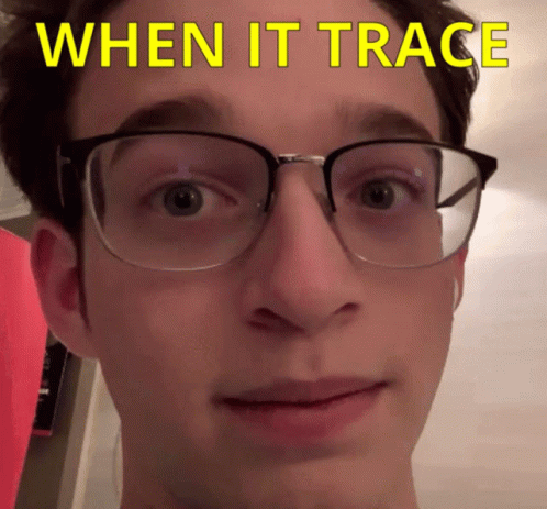 Man Wearing Glasses When It Trace GIF