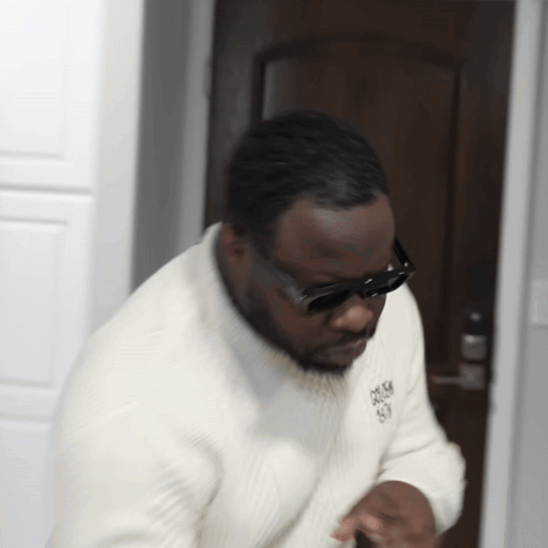 Man Wearing Gucci Sweater And Sunglasses GIF