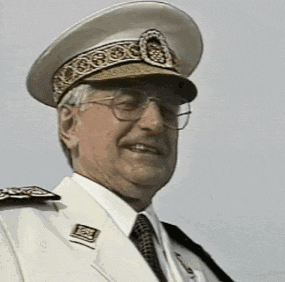 Man Wearing Hat And Glasses With Patch 'A GIF