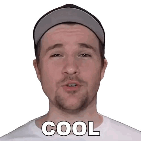 Man Wearing Hat and White Shirt with Cool on Face