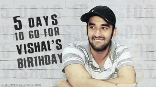 Man Wearing Hat Saying 5 Days to Go