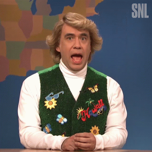 Man Wearing Hawaii Sweater
