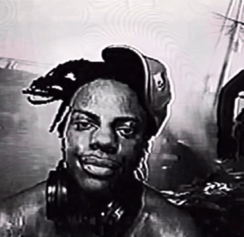Man Wearing Headphones